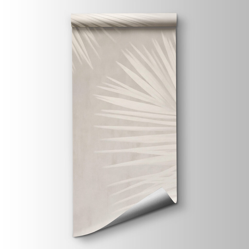 White leaves on a white background