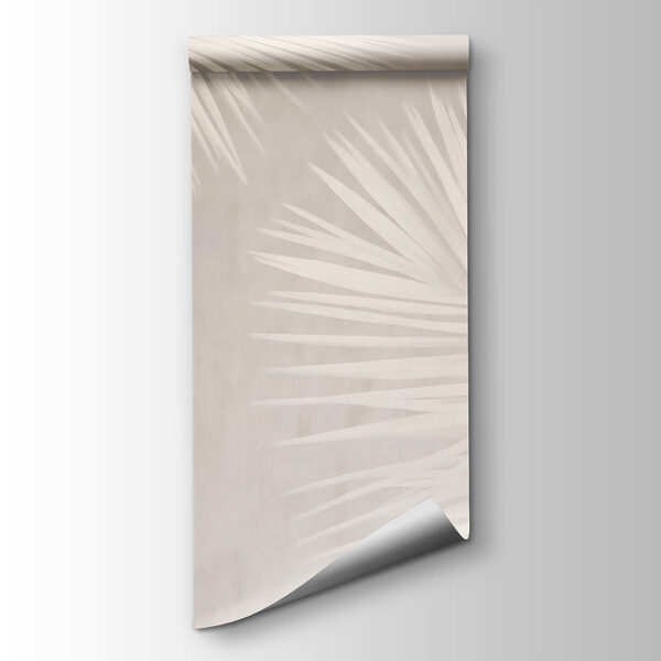 White leaves on a white background