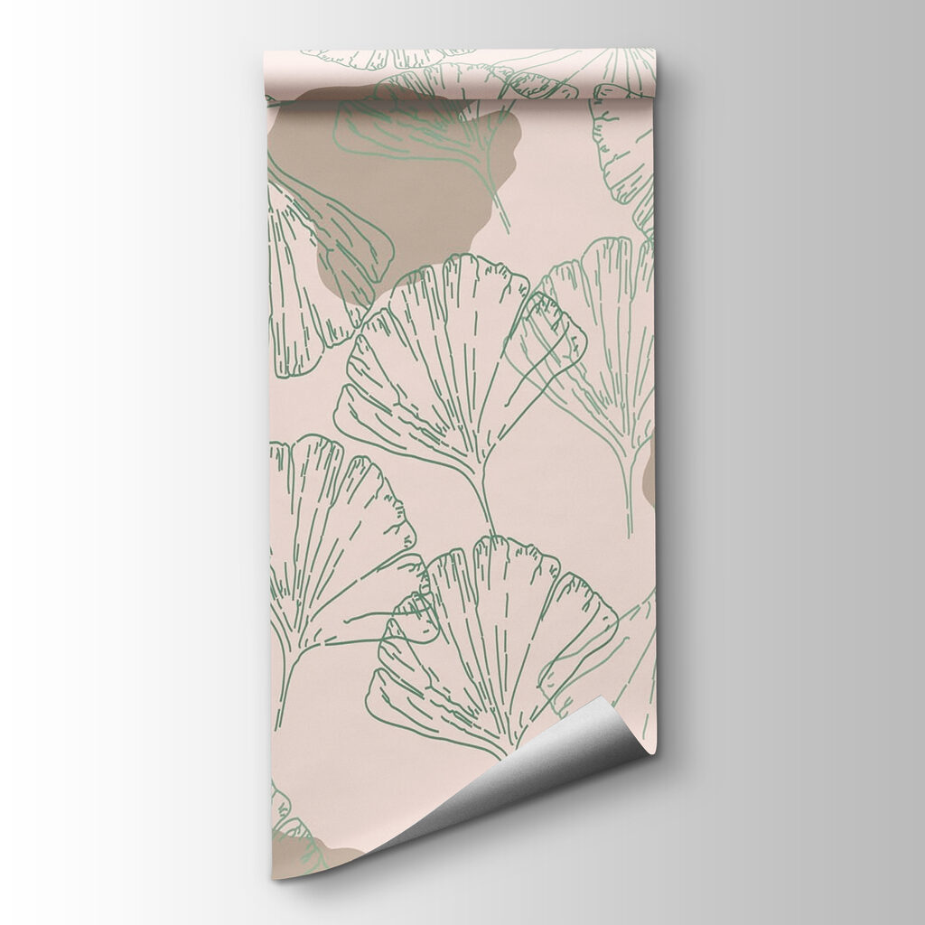 Pattern of leaves on a light background Pattern of leaves on a light background