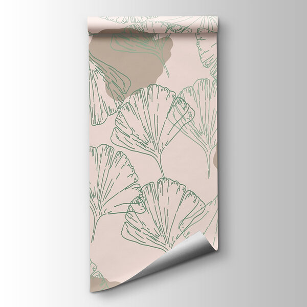 Pattern of leaves on a light background Pattern of leaves on a light background