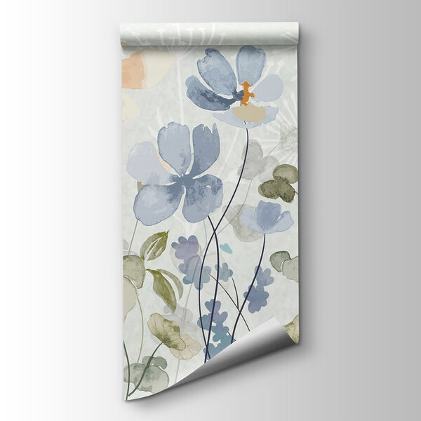 Painting of flowers and leaves