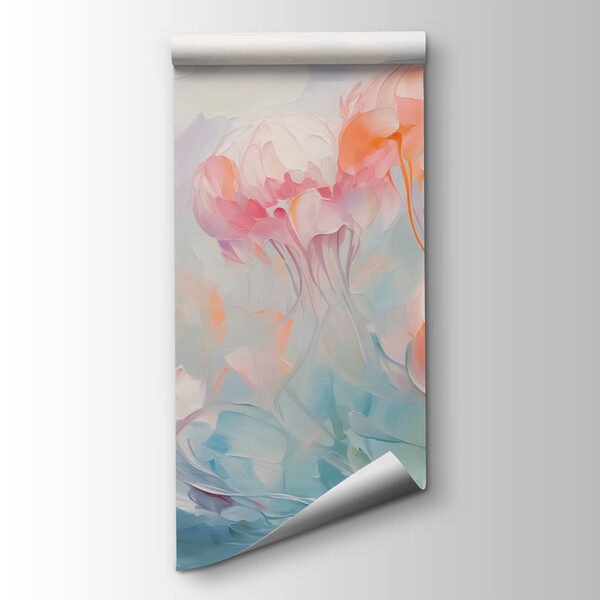 Painting of pink flowers