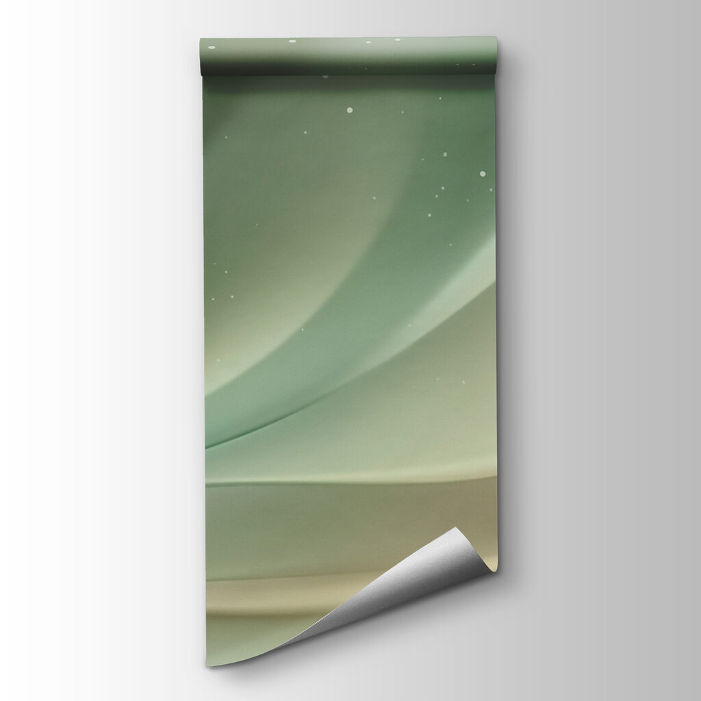 White and green background