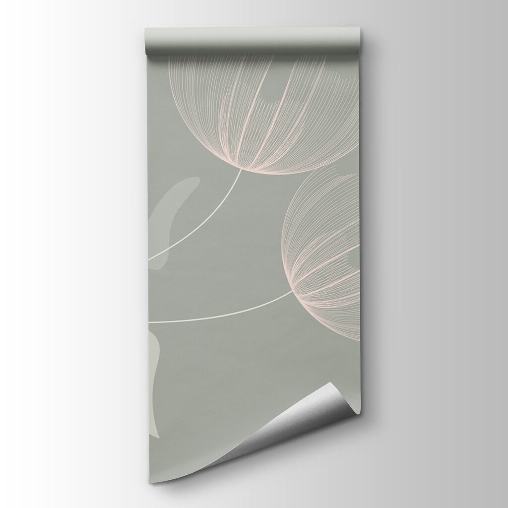 White bird with pink flowers