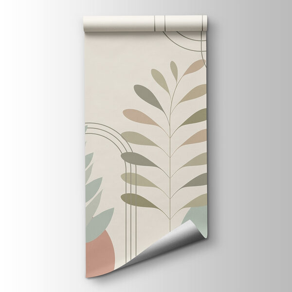Abstract botanical design with soft colors Abstract botanical design with soft colors