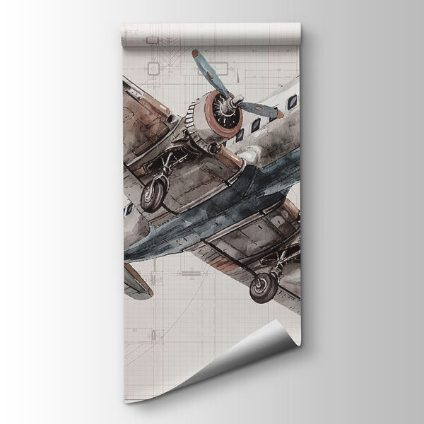 An airplane flying through the air An airplane flying through the air