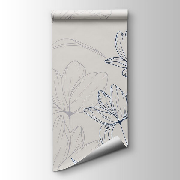 Drawing of flowers on a white background Drawing of flowers on a white background