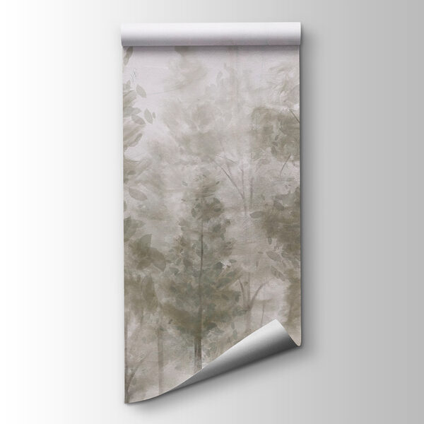 Group of trees in fog