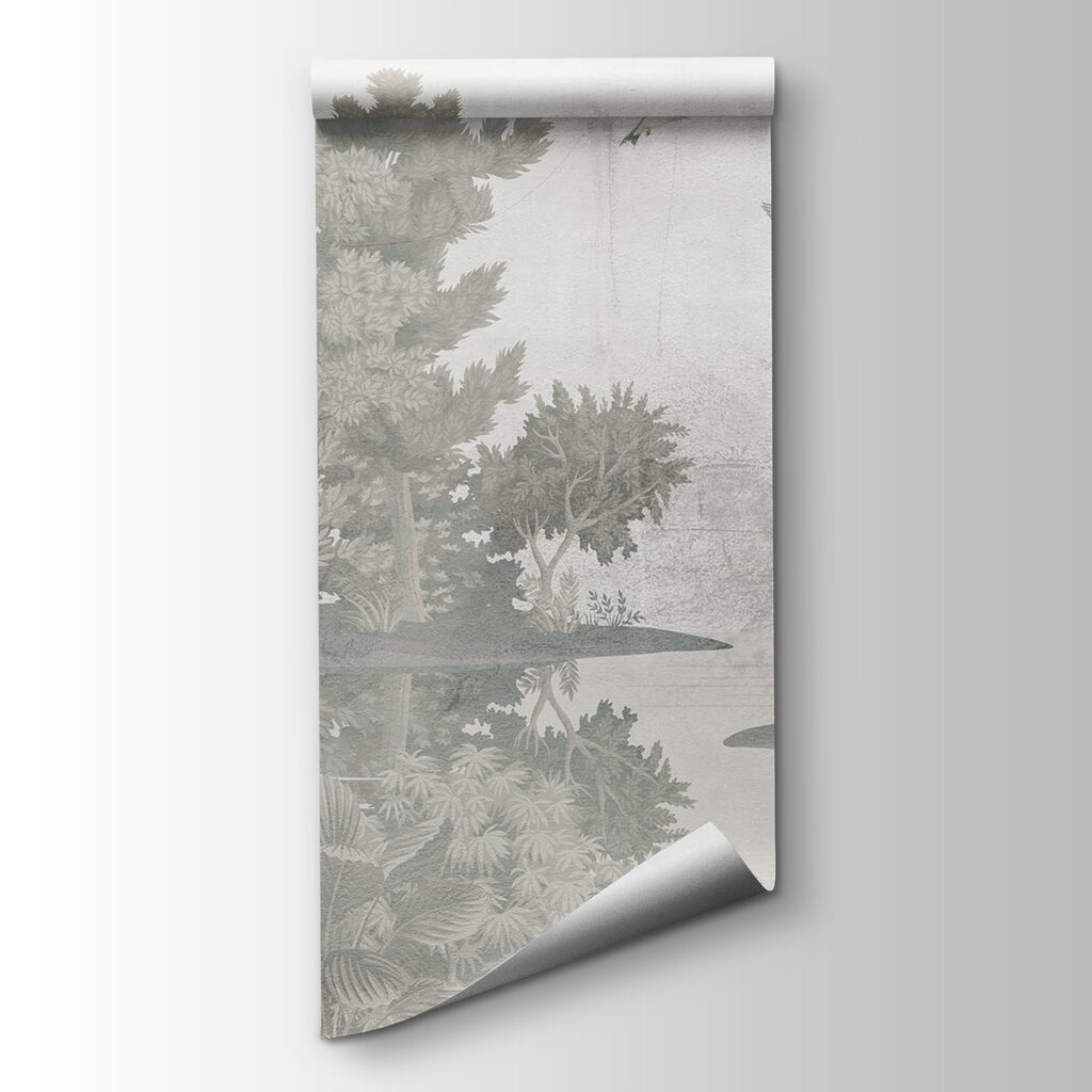 Birds flying over trees