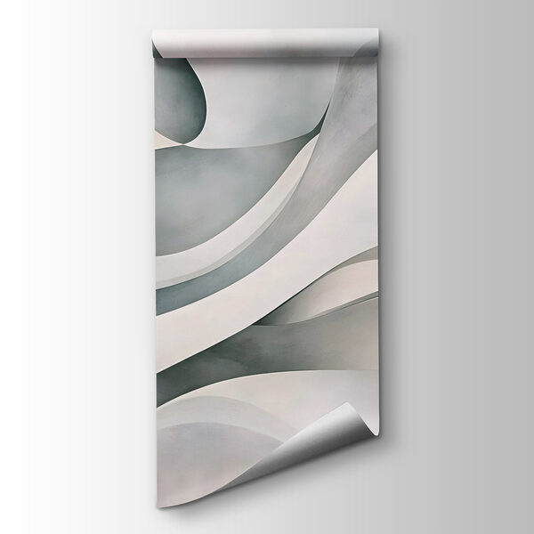White and grey wavy lines White and grey wavy lines