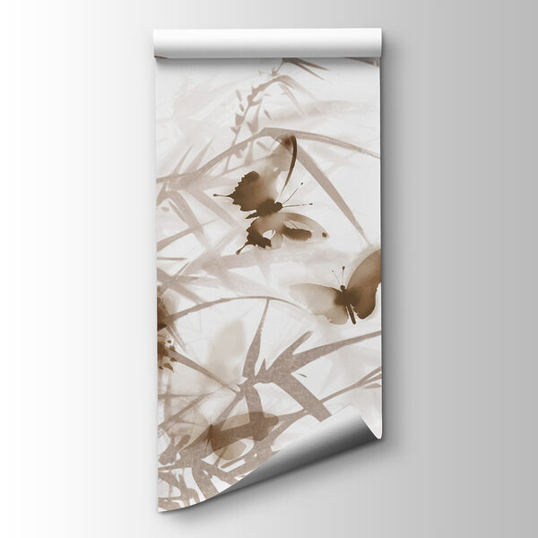 Butterflies on a white surface