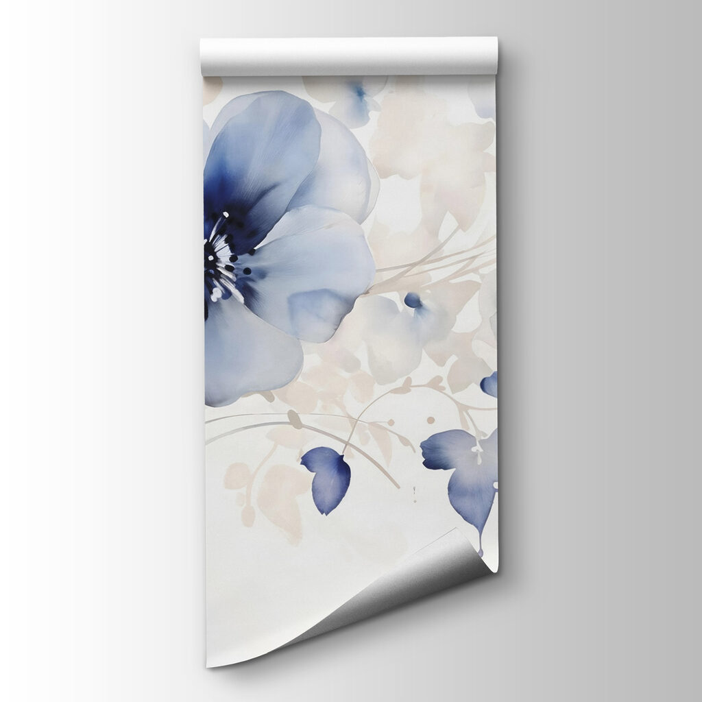 Painting of flowers on a white background Painting of flowers on a white background