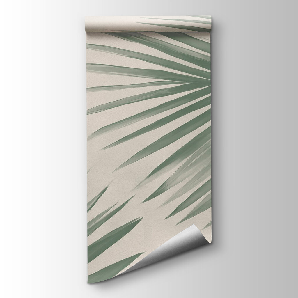 Fresh green palm leaves, nature's touch