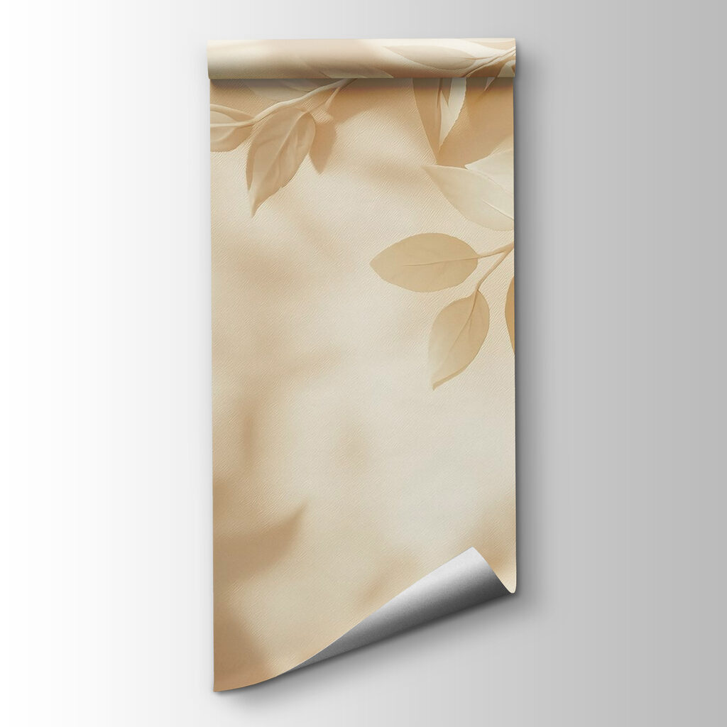 White leaves on a white surface