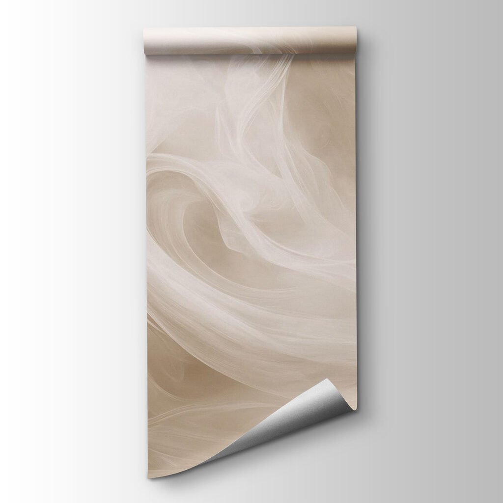 White smoke in a light brown background