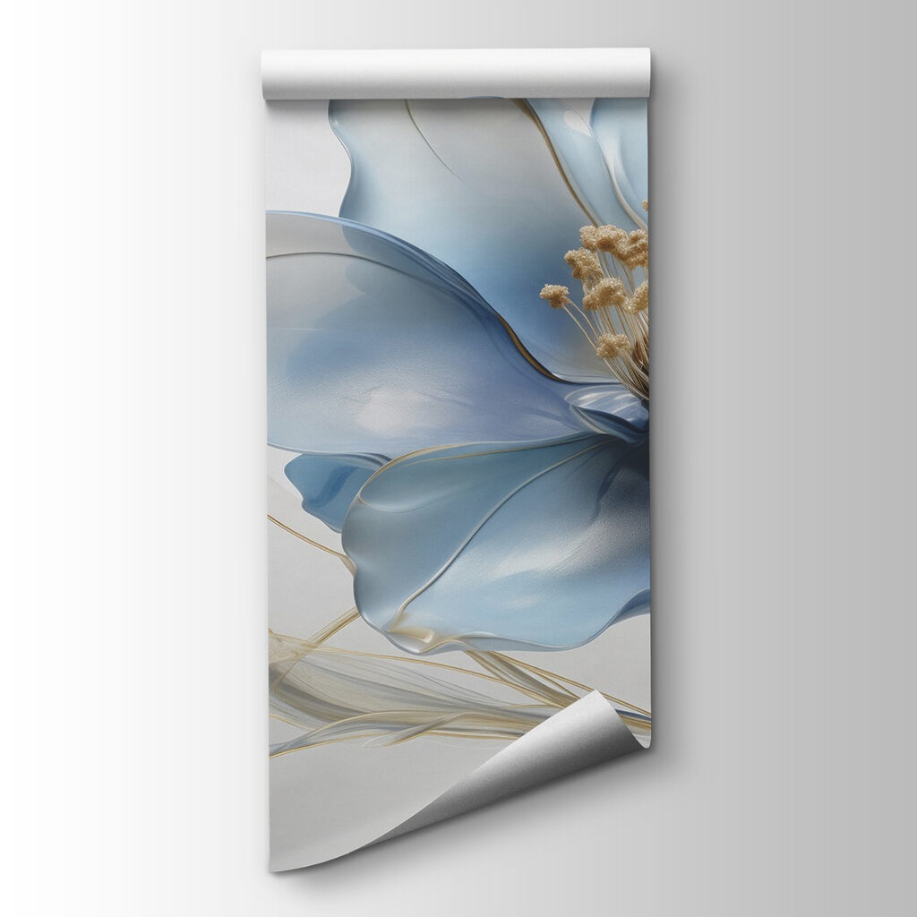 Delicate petals in soft blue hues Delicate petals in soft blue hues