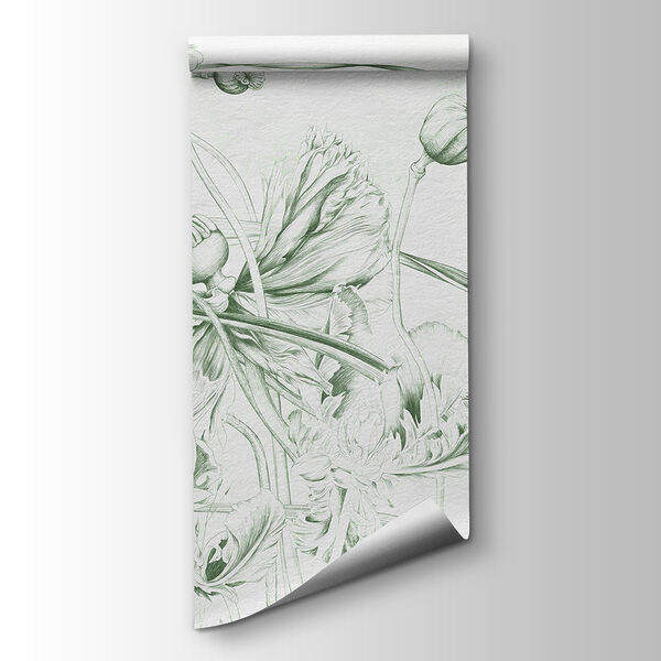 Drawing of flowers and leaves Drawing of flowers and leaves