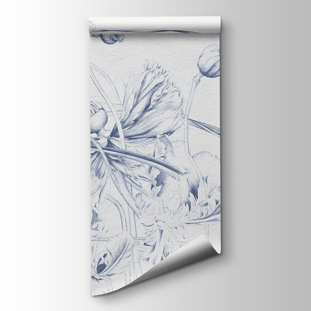 Drawing of flowers and leaves Drawing of flowers and leaves