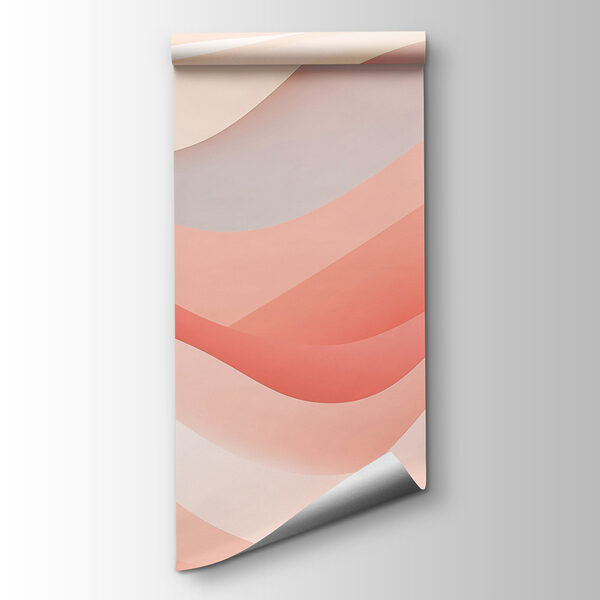 Pink and white wavy lines