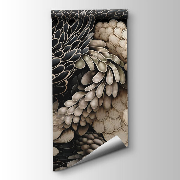 Intricate floral design in neutral tones Intricate floral design in neutral tones