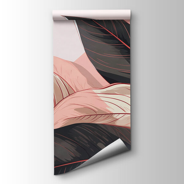 Lush leaves in soft pastel tones Lush leaves in soft pastel tones