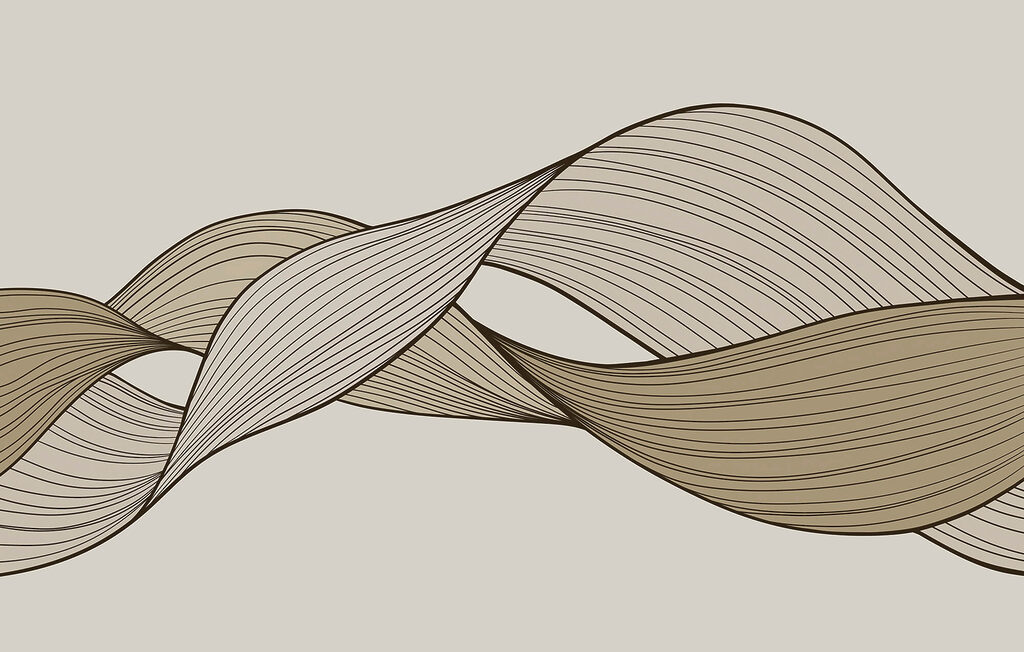 Brown and black wavy lines