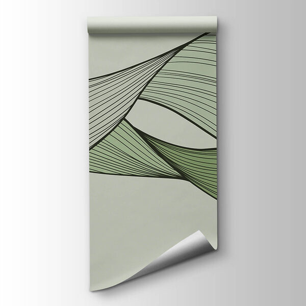 Green and black wavy lines Green and black wavy lines