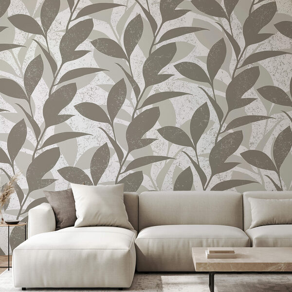 Model de frunze pe fundal alb