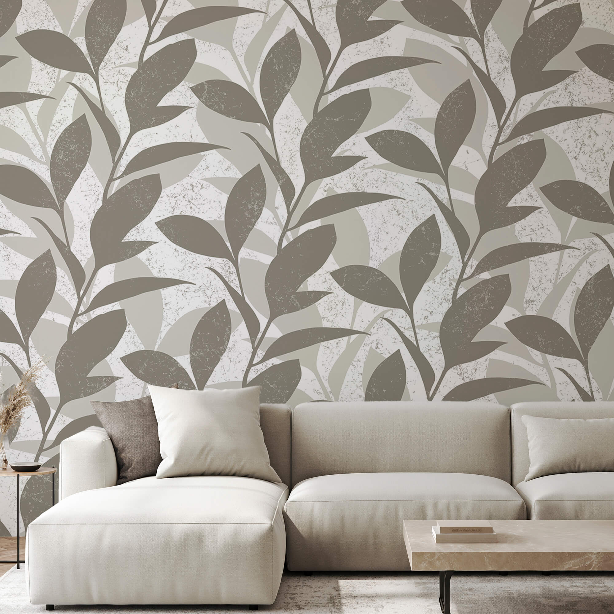 Model de frunze pe fundal alb