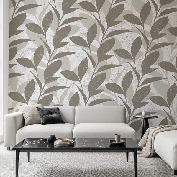 Model de frunze pe fundal alb