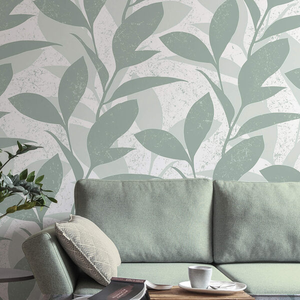 Model de frunze pe fundal alb