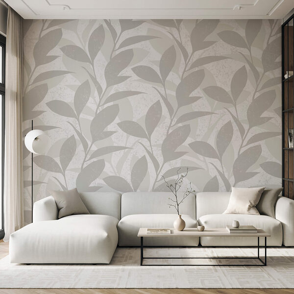 Model de frunze pe fundal alb