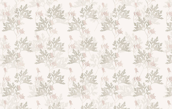 Pattern of leaves and flowers