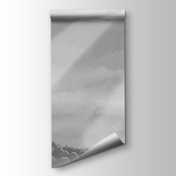 Greyscale image of clouds and sun rays Greyscale image of clouds and sun rays