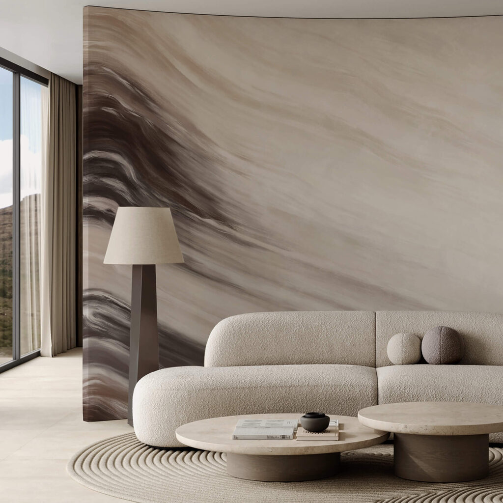 Valuri abstracte în nuanțe delicate