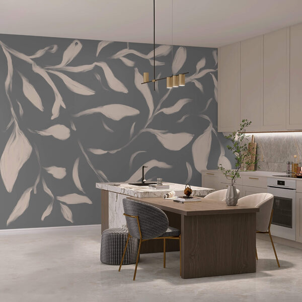 Frunze delicate pe un fundal moale