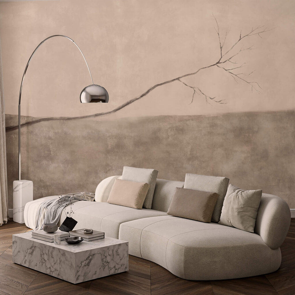 Ramură de copac într-un câmp