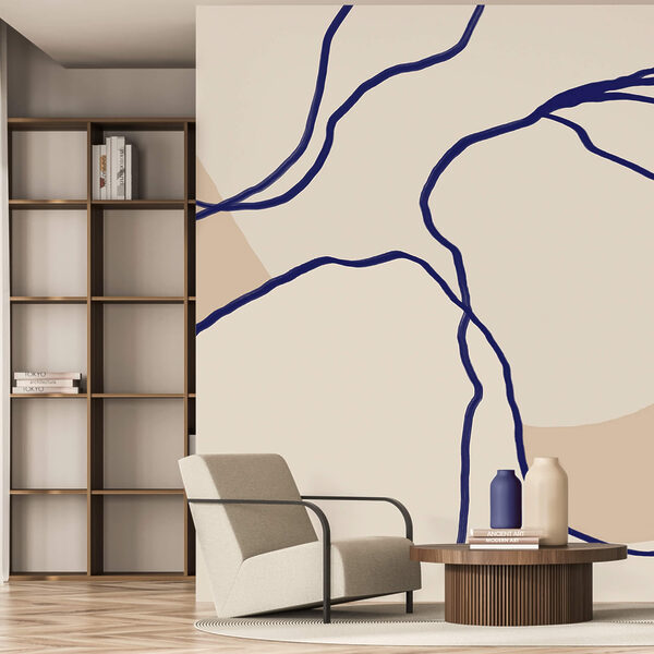 Linii fluide pe fundal moale