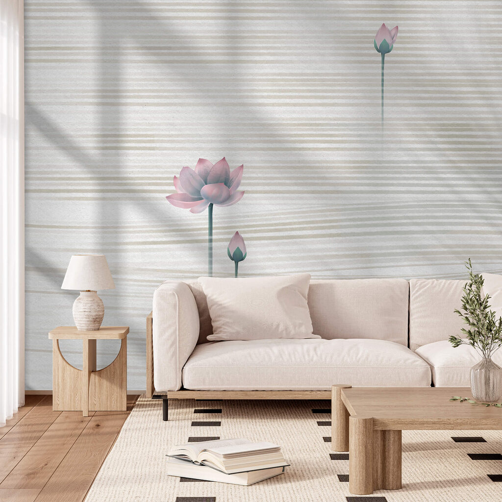 Flori senine pe valuri blânde Flori senine pe valuri blânde