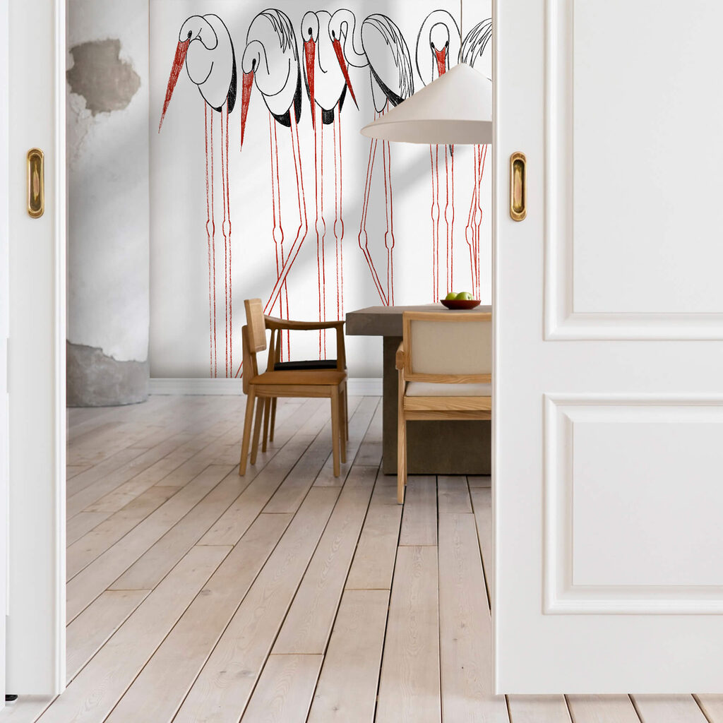 Grup de păsări cu picioare lungi