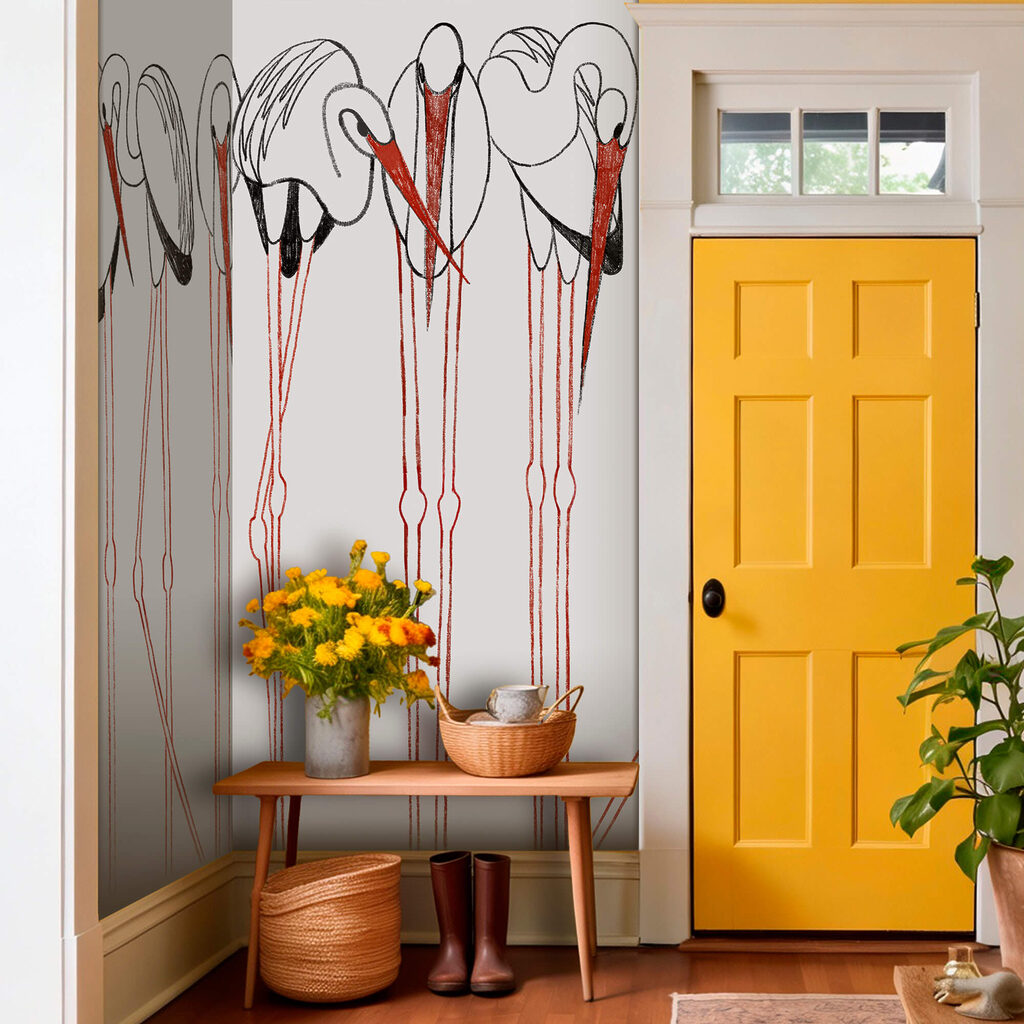 Grup de păsări cu picioare lungi