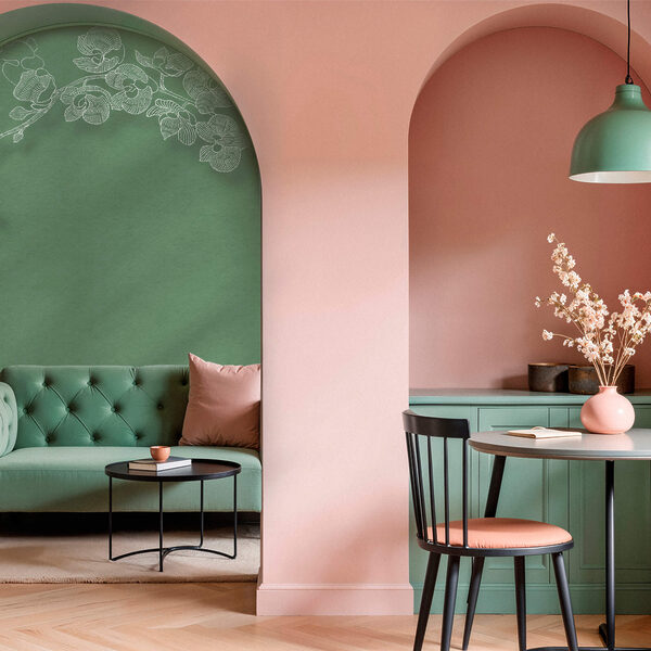 Orhidee delicate pe un fundal verde Orhidee delicate pe un fundal verde