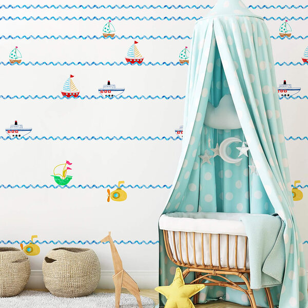 Fototapet Model de bărci și submarine (SKU: t00531) Fototapet Fototapet Model de bărci și submarine (SKU: t00531)