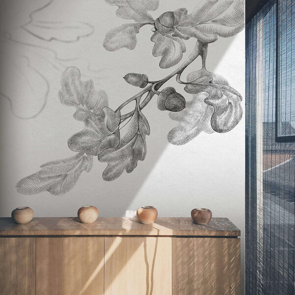 Desenul unei ramuri cu frunze Desenul unei ramuri cu frunze