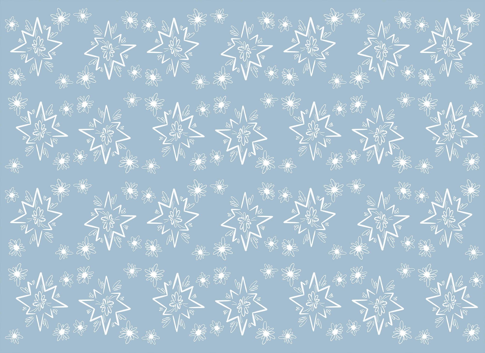 Blue background with white stars Blue background with white stars