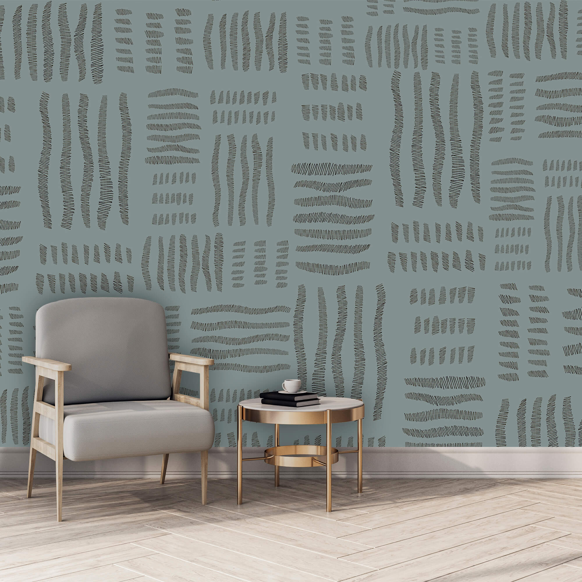 Model cu linii alb-negru