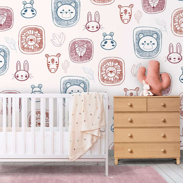 Fototapet Model cu animale pe fond alb (SKU: t00483) Fototapet Fototapet Model cu animale pe fond alb (SKU: t00483)