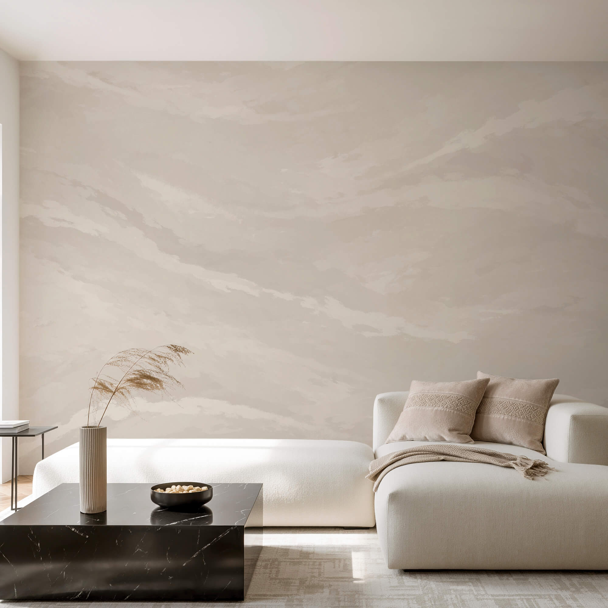 Suprafață albă cu multe nori