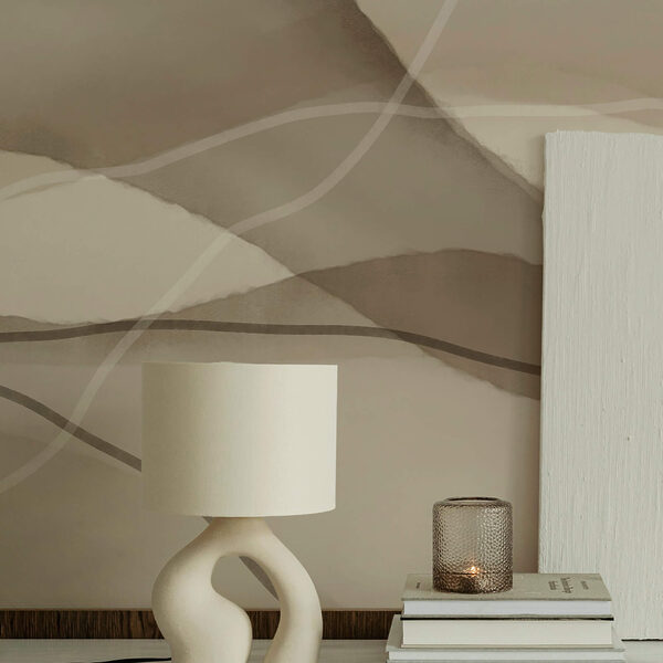 Valuri liniștite în nuanțe delicate de pământ