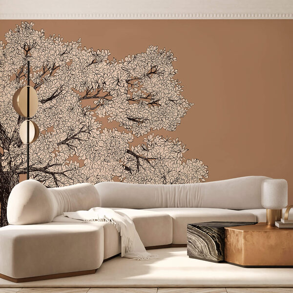 Copac cu flori albe Copac cu flori albe